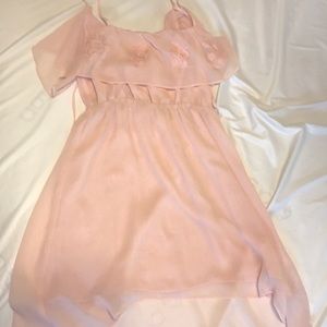 Pink/blush hobo-chic high-low Forever 21 Medium